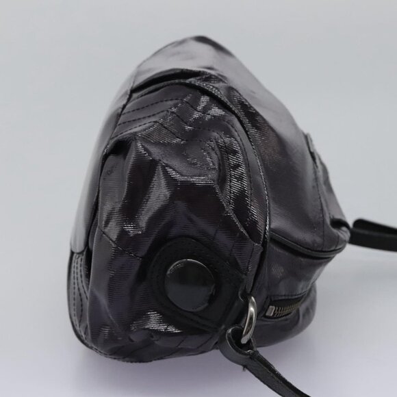 BURBERRY Blue Label Shoulder Bag Enamel Purple Auth ti2877 - Picture 5 of 16